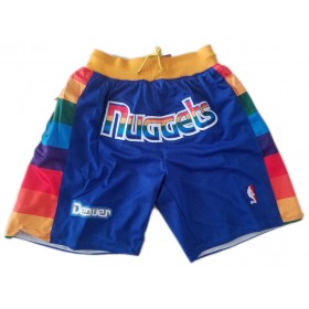 NBA Denver Nuggets Herren Pocket Shorts Blau Swingman